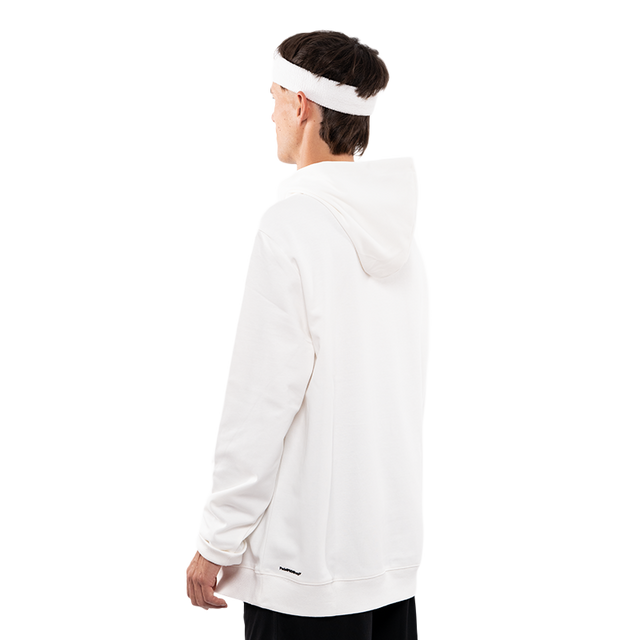 Sudadera PadelPROShop Blanca Logo Negro 2025