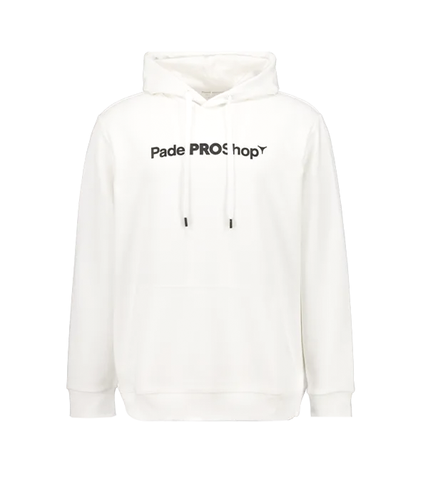 Sudadera PadelPROShop Blanca Logo Negro 2025