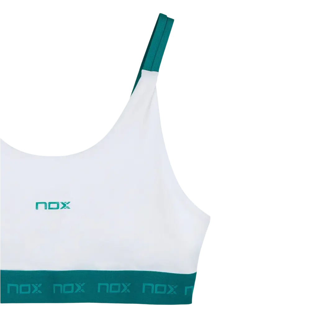 Sutiã Nox Pro Branco/Verde Hera 2026