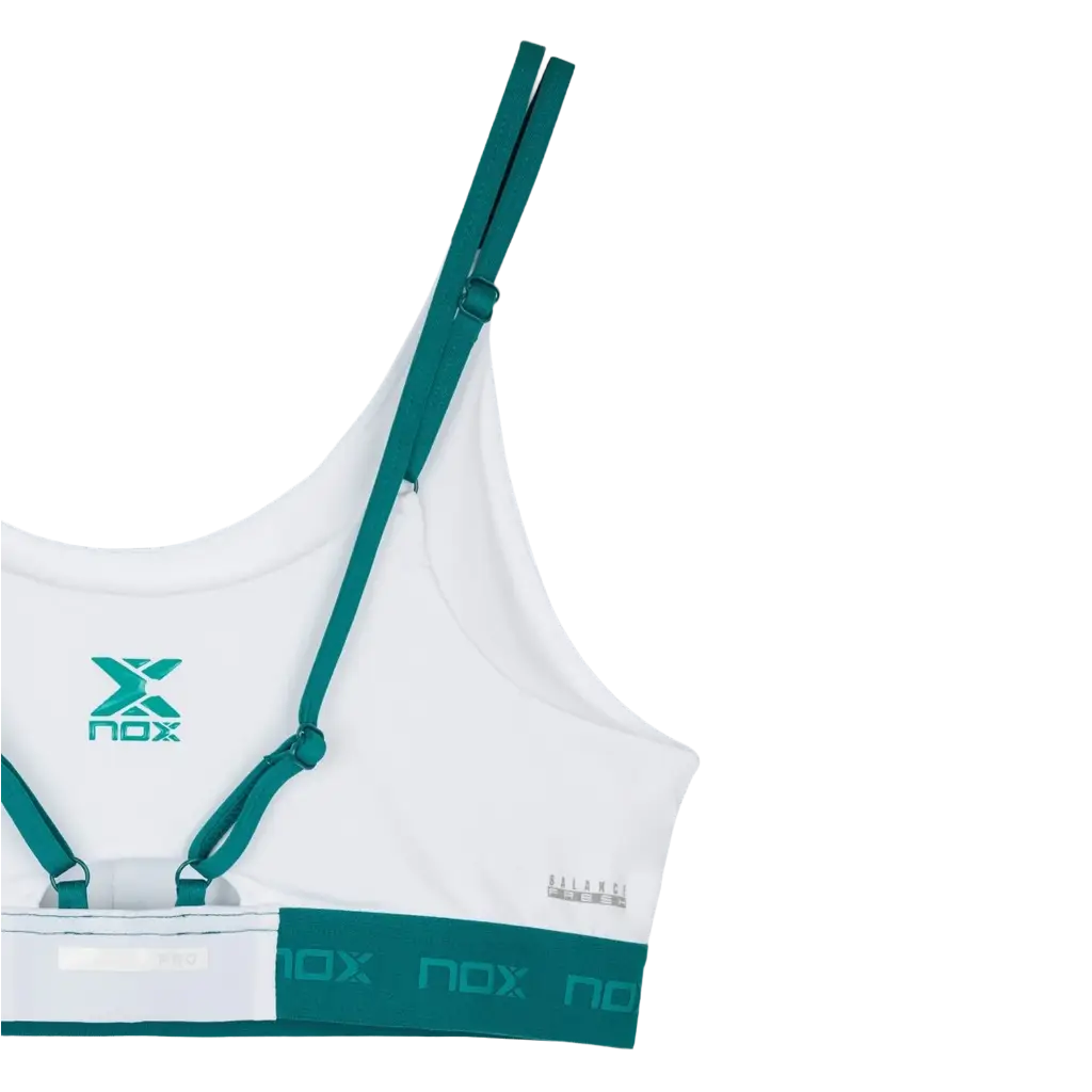 Sutiã Nox Pro Branco/Verde Hera 2026