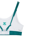 Sutiã Nox Pro Branco/Verde Hera 2026