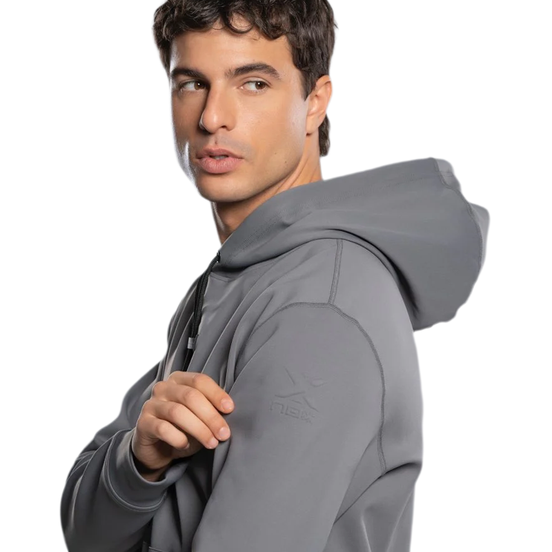 Sweat-shirt Nox Street Homme Gris acier 2026