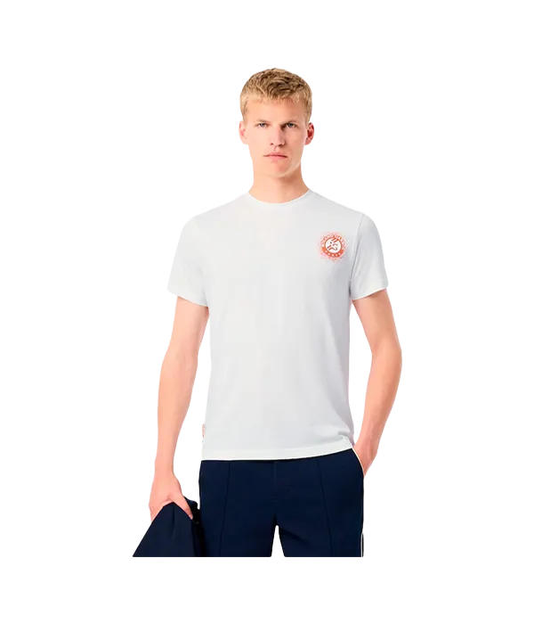 Camiseta Lacoste Roland Garros Blanco 2025