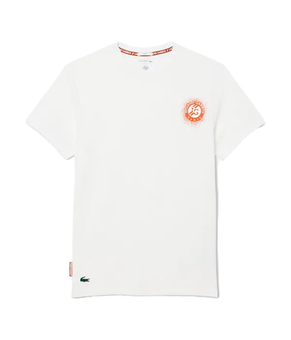 Camiseta Lacoste Roland Garros Blanco 2025