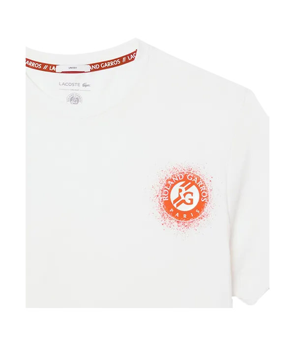Camiseta Lacoste Roland Garros Blanco 2025