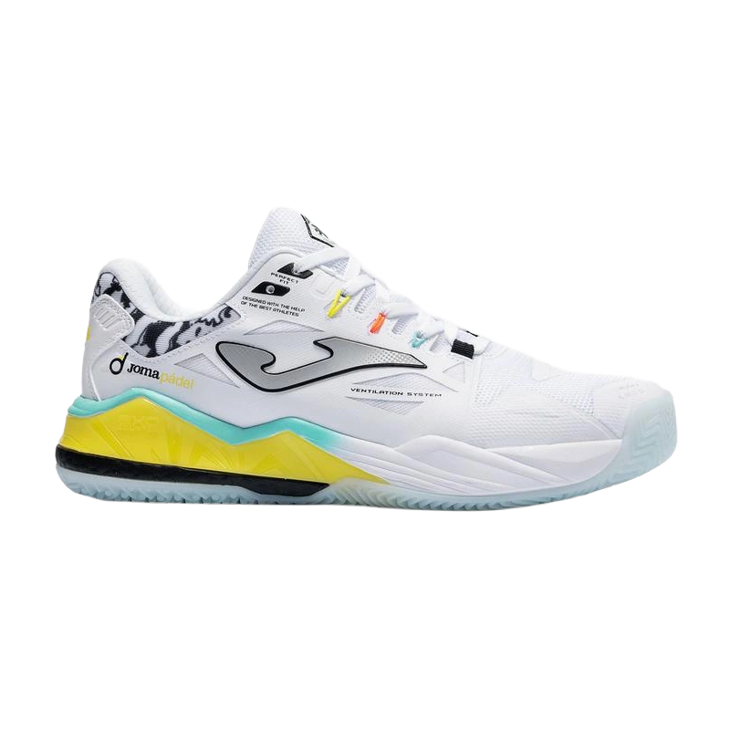 Zapatillas Joma Top Spin 2602OM Blanco/Amarillo 2026