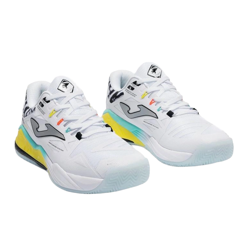 Zapatillas Joma Top Spin 2602OM Blanco/Amarillo 2026