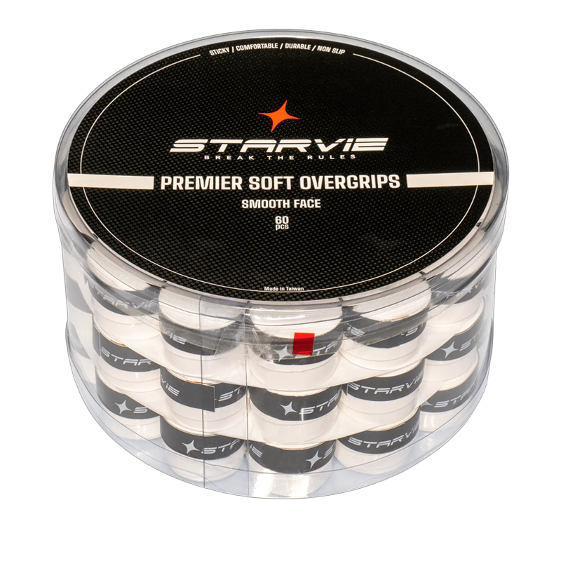 Tambor Overgrips Starvie Tacky Touch Smooth Blanco (x60)
