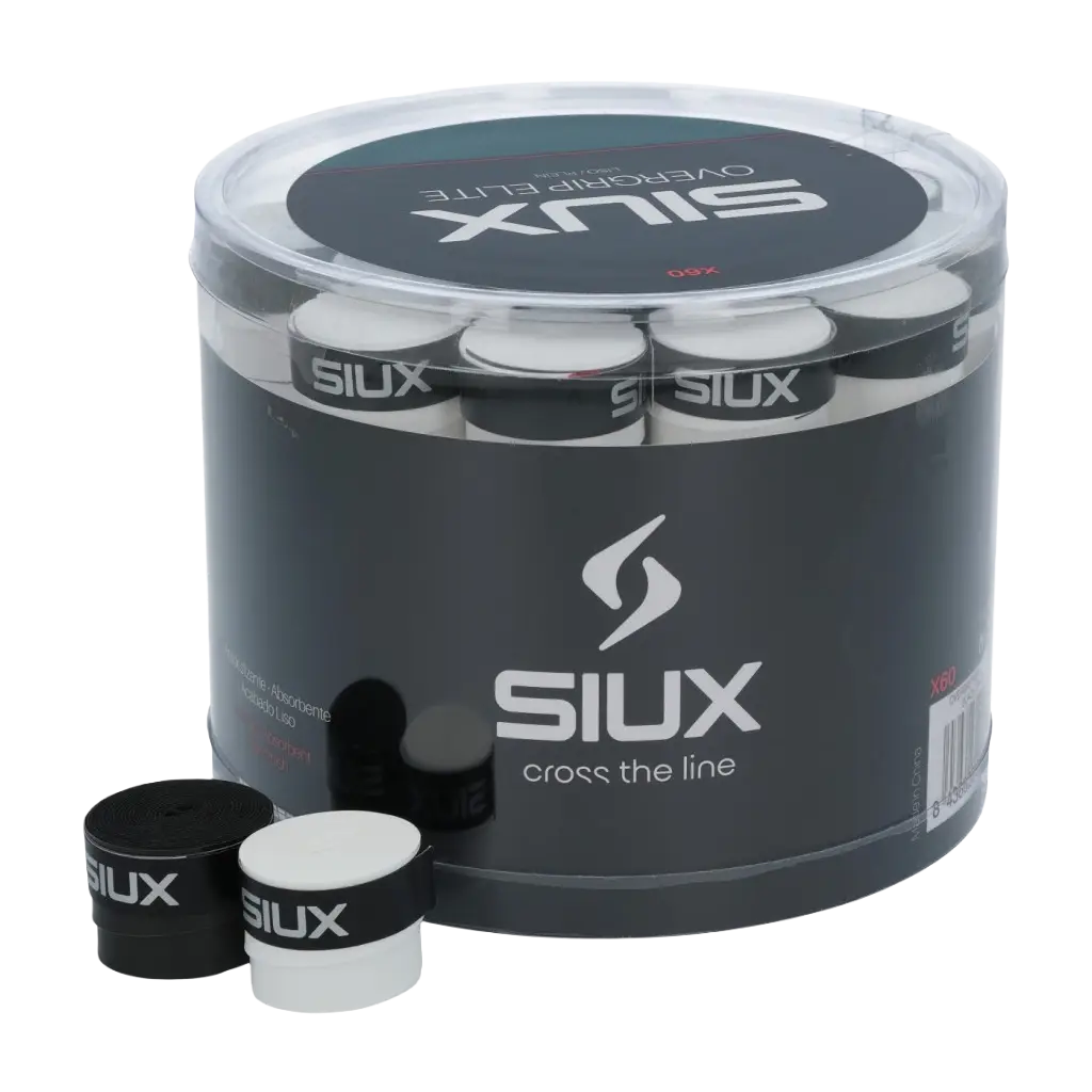 Tambor Siux Elite Lisos Blanco/Negro (Pack x60)