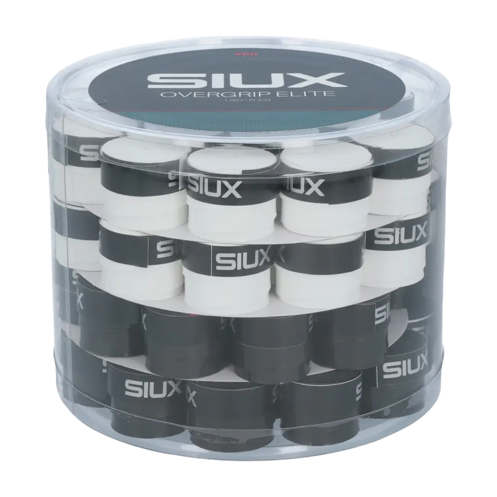 Tambor Siux Elite Lisos Blanco/Negro (Pack x60)