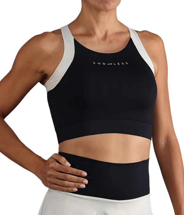 Top Endless Crop Black Golden 2025