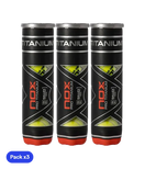 Pelotas NOX Pro Titanium (x4)(Pack x3)