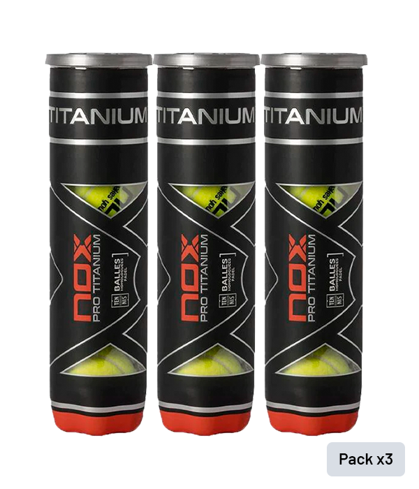 Pelotas NOX Pro Titanium (x4)(Pack x3)