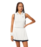 Vestido Lacoste Blanco/Azul Marino 2025