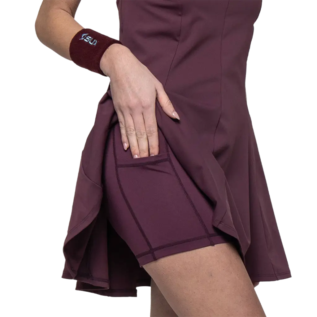 Kleid Siux Spitze 26 Damen Granatrot