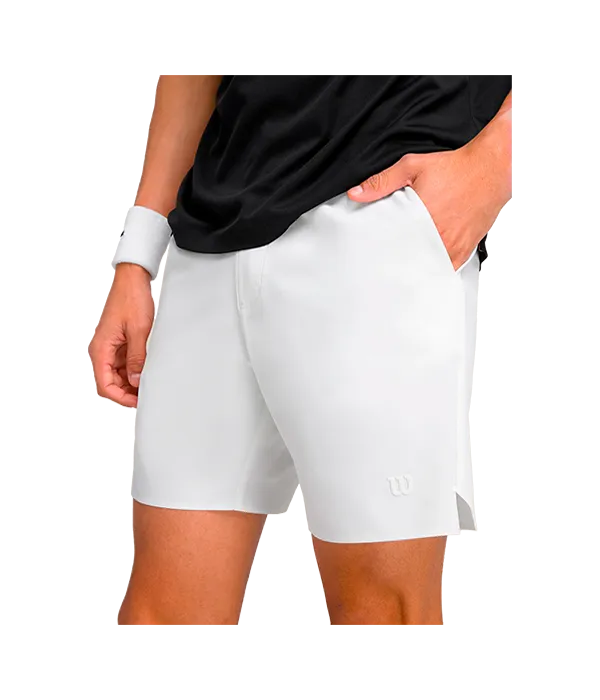 Pantalon court Wilson Tournoi V2 7/Blanc 2025