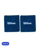 Muñequeras Cortas Wilson Azul Marino 2025 (x2)