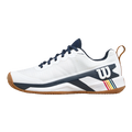 Zapatillas Wilson Rush Pro 4.5 Clay RG White/Navy Blazer/Gum 2025