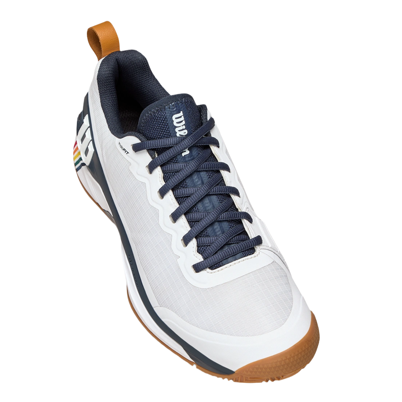 Zapatillas Wilson Rush Pro 4.5 Clay RG White/Navy Blazer/Gum 2025