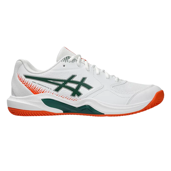 Asics Padel Shoes Gel-Dedicate 9 White/Jewel Green 2026 | PadelPROShop