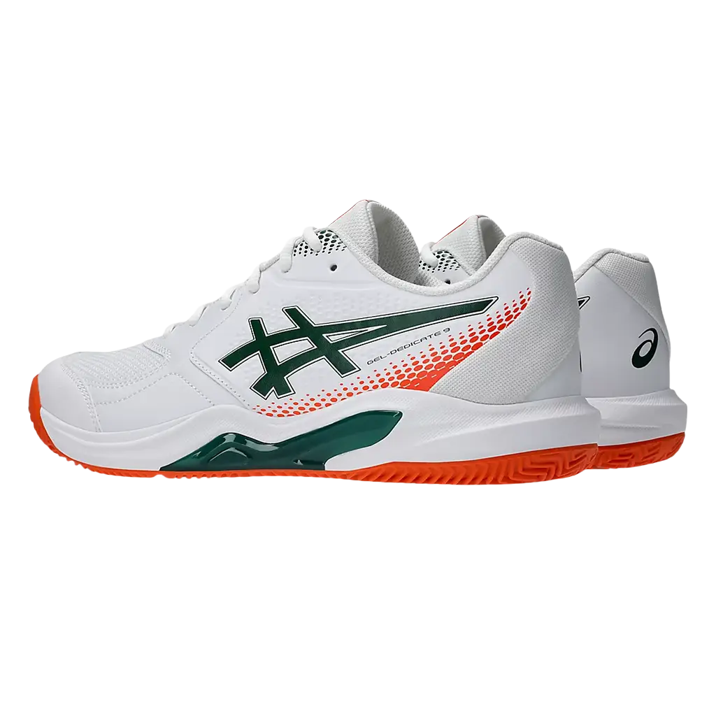 Asics Padel Shoes Gel-Dedicate 9 White/Jewel Green 2026