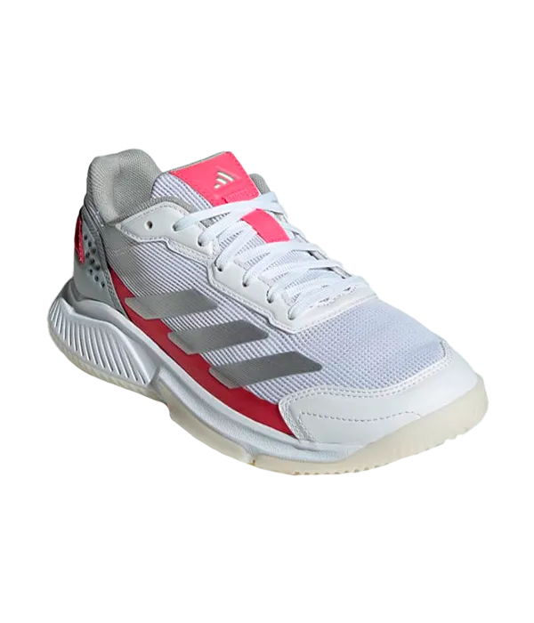 Zapatillas Adidas Courtquick Padel Women Blanco/Rosa metalizado