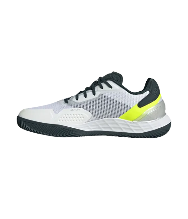 Zapatillas Adidas Defiant Speed 2 M CL Blanco/Amarillo fluor 2025