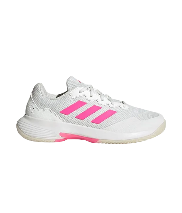 Chaussures de padel Adidas GameCourt 2 femmes Blanc/Rose 2025