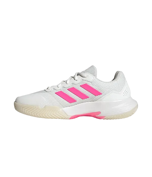 Chaussures de padel Adidas GameCourt 2 femmes Blanc/Rose 2025