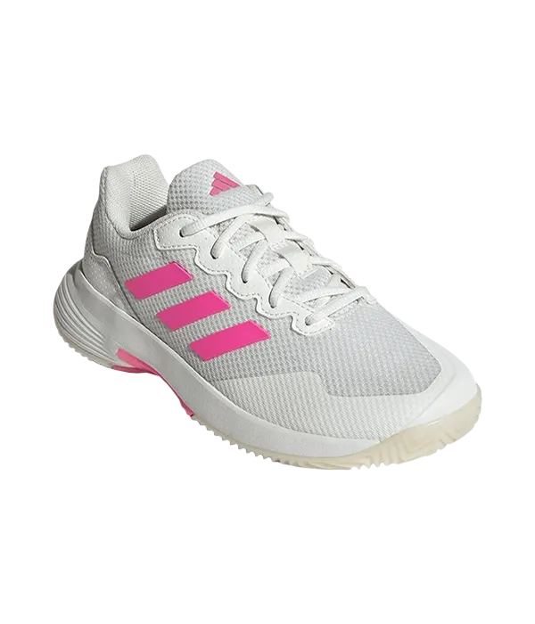 Chaussures de padel Adidas GameCourt 2 femmes Blanc/Rose 2025