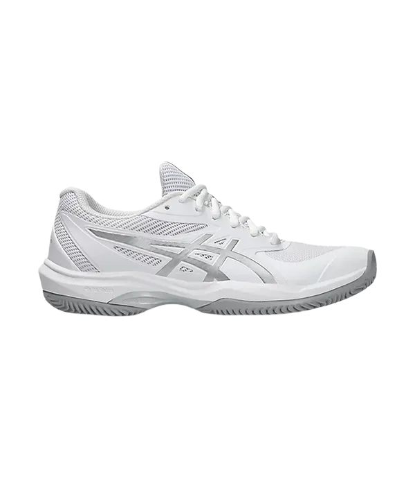 Chaussures de padel Asics Game FR Clay/Oc Femme Blanche/Pure Silver 2025