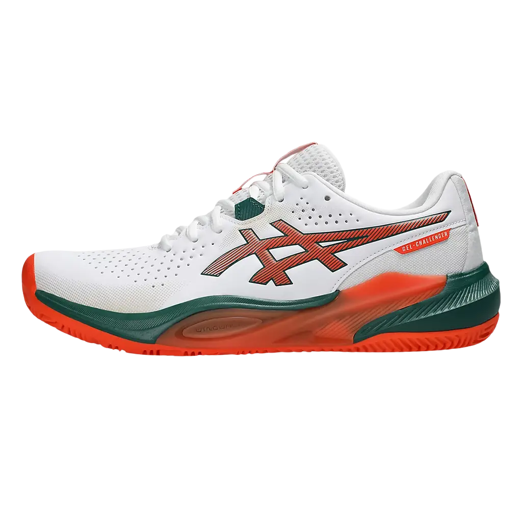 Asics Padelschuhe Gel-Challenger 15 Weiß/Energy Orange 2026