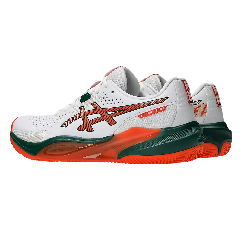 Asics Padelschuhe Gel-Challenger 15 Weiß/Energy Orange 2026