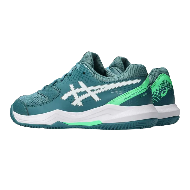 Sapatilhas de padel Asics Gel-Dedicate 8 Padel GS Misty Pine/Branco 2026 Infantil