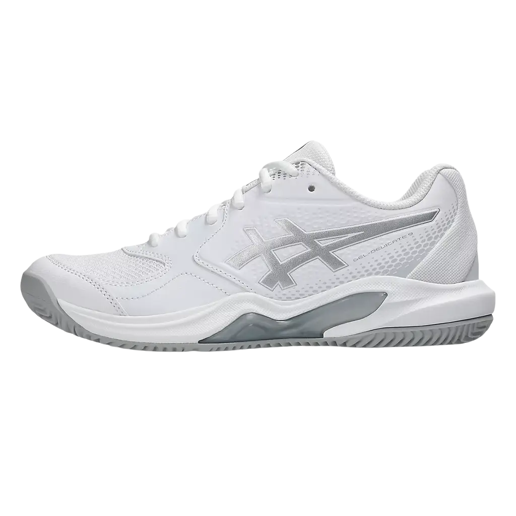 Sapatilhas de padel Asics Gel-Dedicate 9 Branco/Pure Silver Mulher 2026