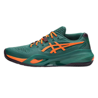 Asics Padel Shoes Gel-Resolution X Padel Jewel Green/Energy Orange 2026