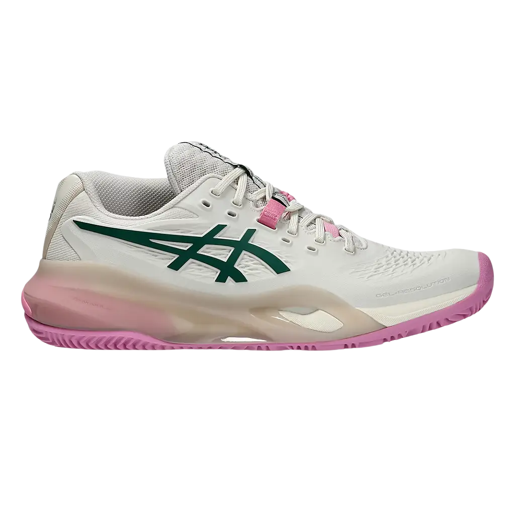 Asics Padel Shoes Gel-Resolution X Padel Soft Oat/Jewel Green