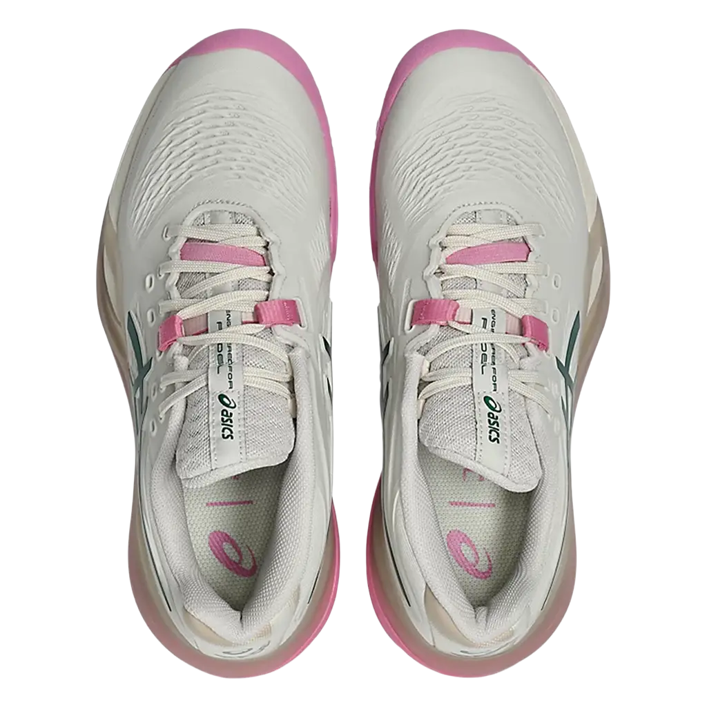 Asics Padel Shoes Gel-Resolution X Padel Soft Oat/Jewel Green
