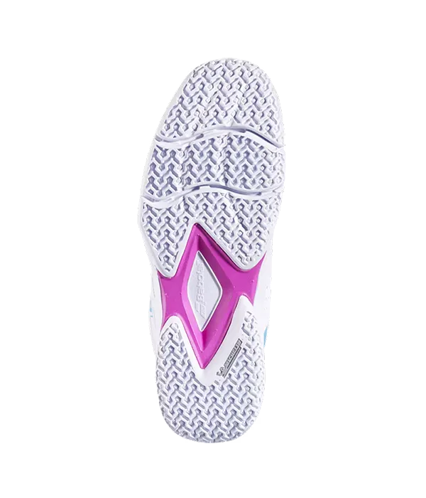 Zapatillas Babolat Sensa Rise Women White/Rhodamine Red 2025