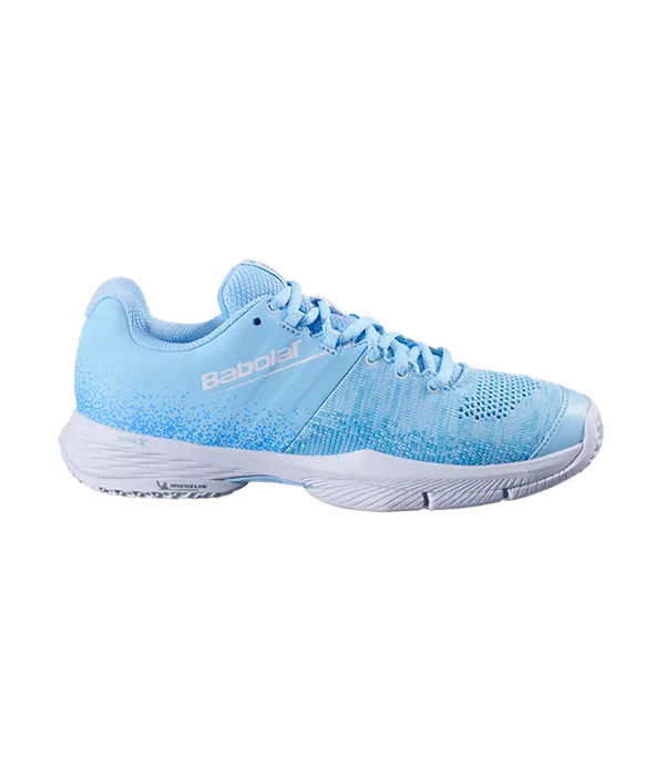 Chaussures de padel Babolat Sensa Sky Bleu/Tigerlily Femmes 2025