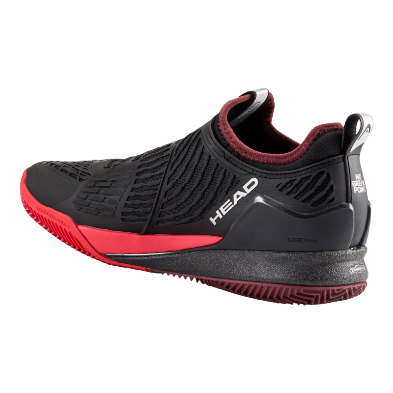 Sapatilhas de padel HEAD Suportar Pro Boa Clay Black/Red 2026