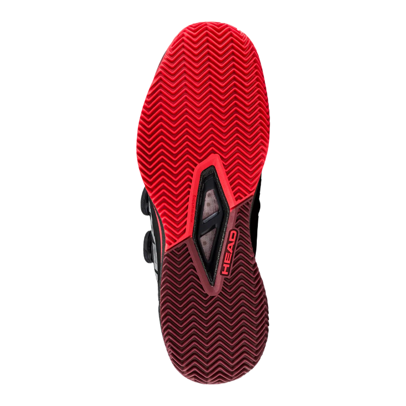 Sapatilhas de padel HEAD Suportar Pro Boa Clay Black/Red 2026