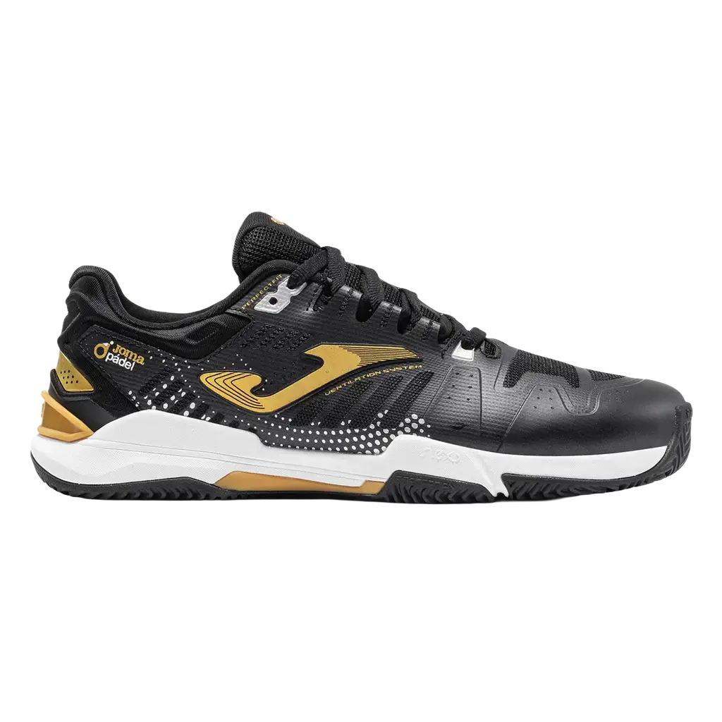 Joma Padel Shoes Slam Men Foot Shape 2501 Black 2026