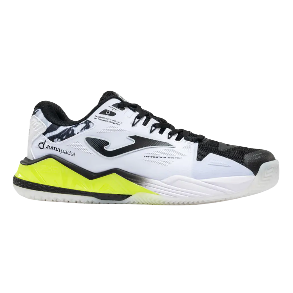 Joma Padel Shoes Spin White Yellow 2026