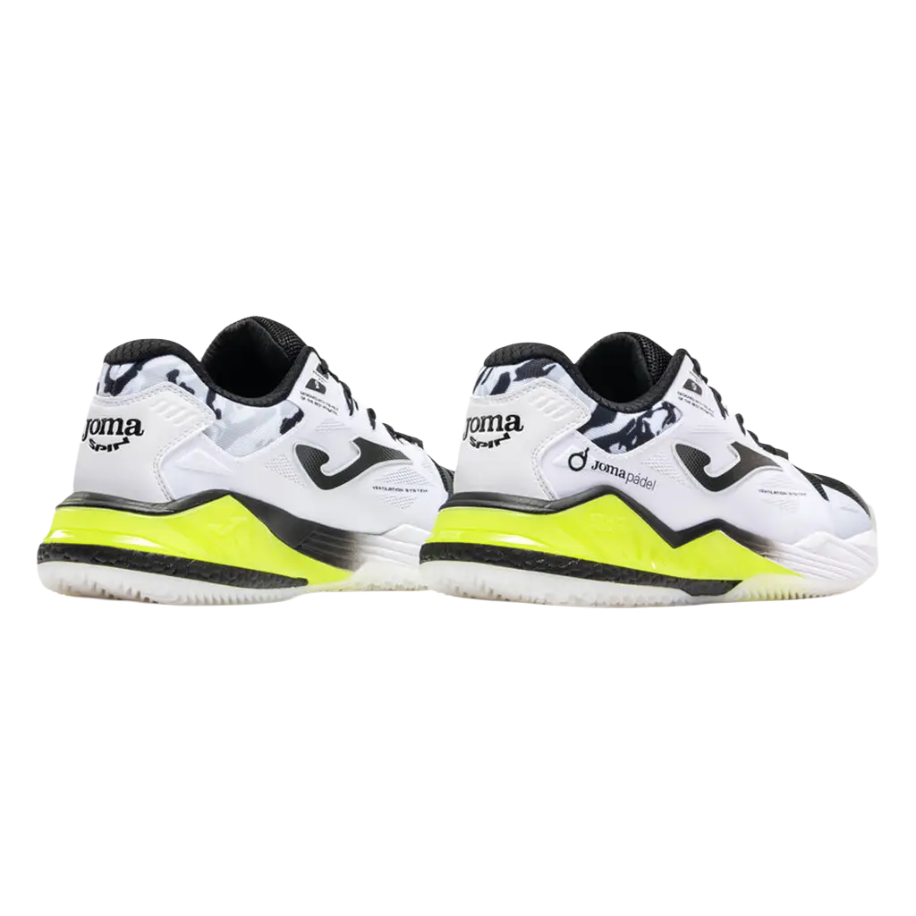 Joma Padel Shoes Spin White Yellow 2026