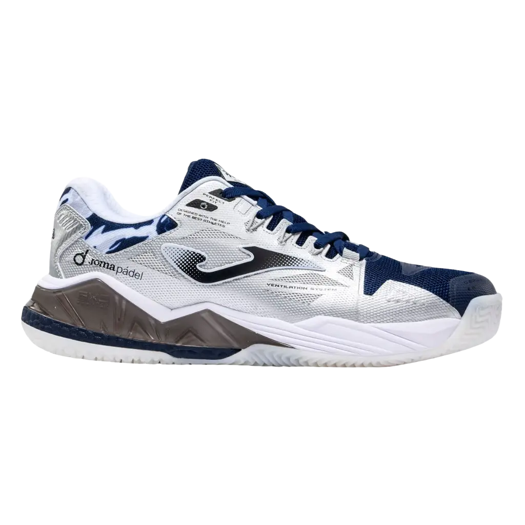 Joma Padel Shoes Spin Dark Blue Silver 2026