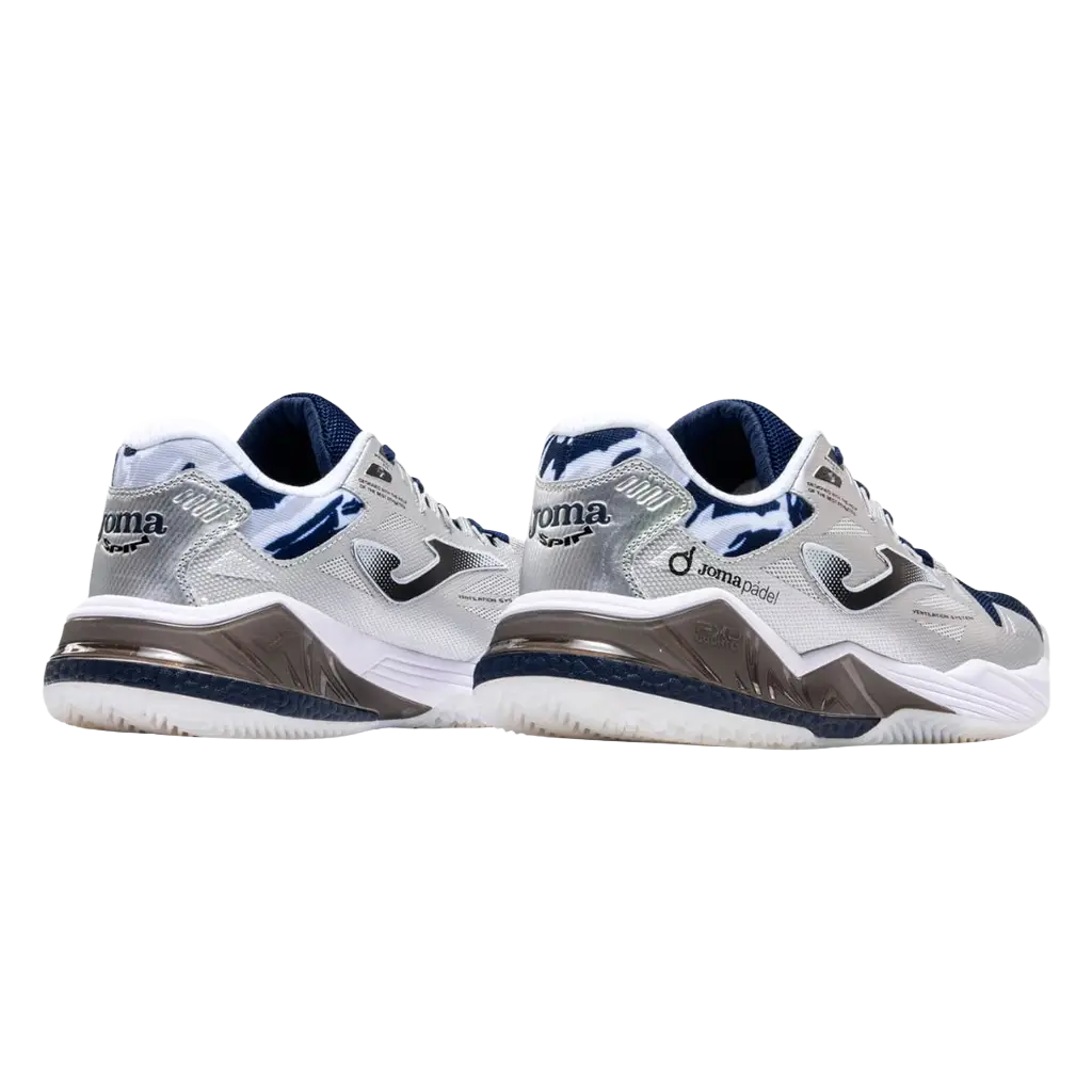Joma Padel Shoes Spin Dark Blue Silver 2026