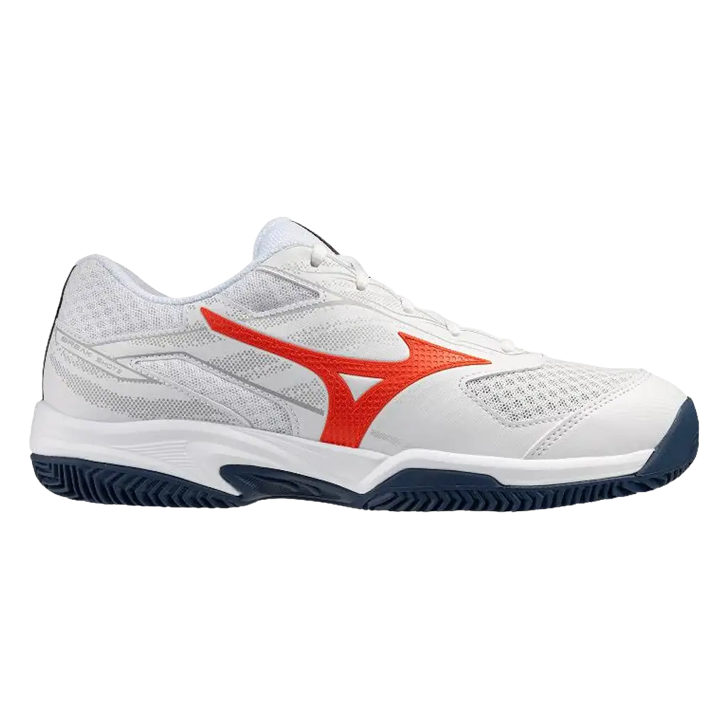 Zapatillas Mizuno Break Shot CC Blanco/ Naranja 2026