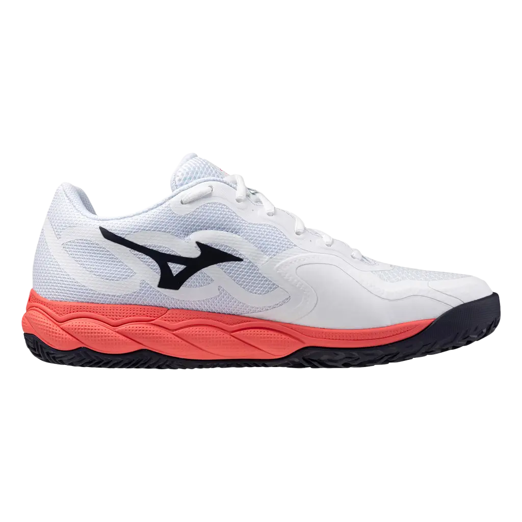 Chaussures de padel Mizuno Wave Enforce Court 2 CC Blanc/Orange 2026