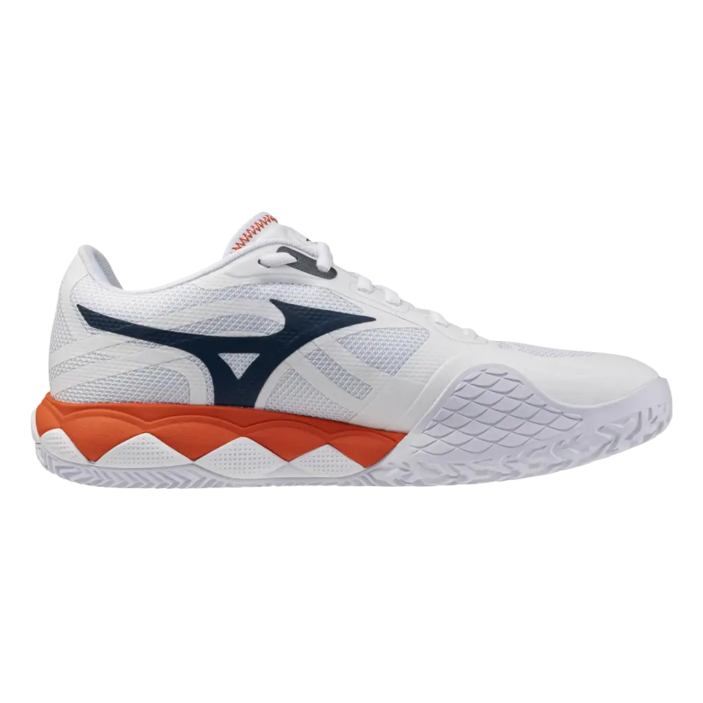 Chaussures de padel Mizuno Wave Enforce Tour 2 CC Blanc/Rouge